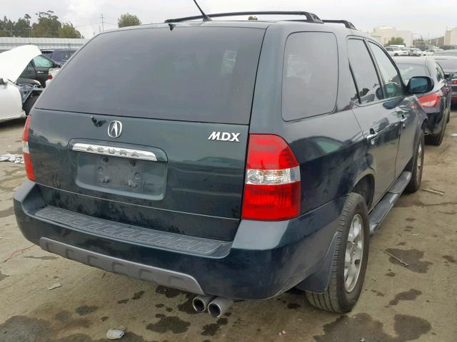 2HNYD18601H533270 - 2001 ACURA MDX TOURIN GREEN photo 4