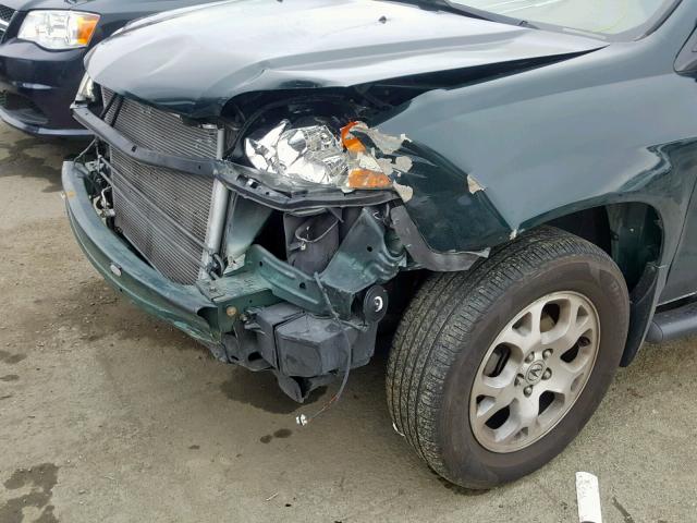 2HNYD18601H533270 - 2001 ACURA MDX TOURIN GREEN photo 9