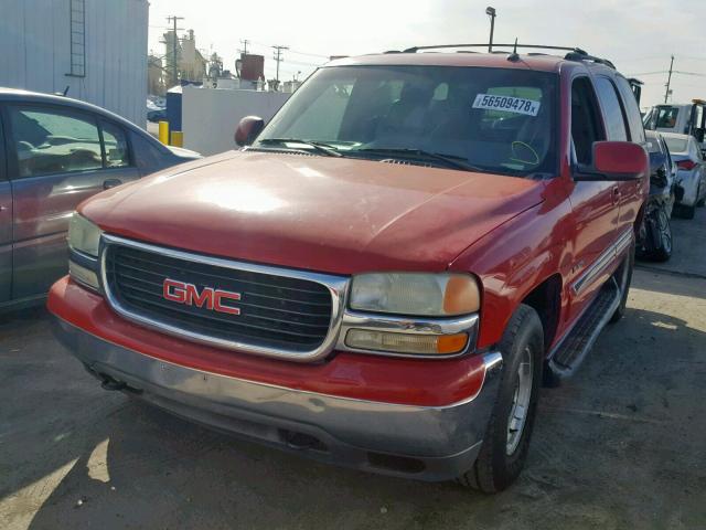 1GKEC13T72R251898 - 2002 GMC YUKON RED photo 2