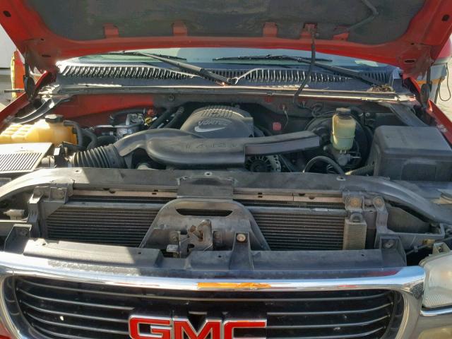 1GKEC13T72R251898 - 2002 GMC YUKON RED photo 7