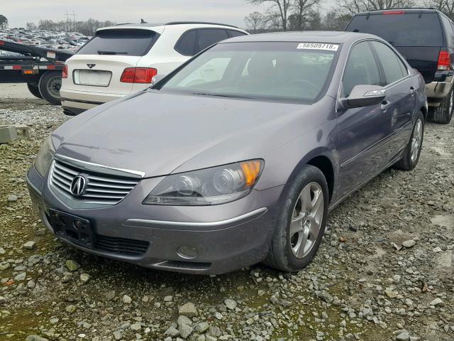 JH4KB16547C000070 - 2007 ACURA RL GRAY photo 2