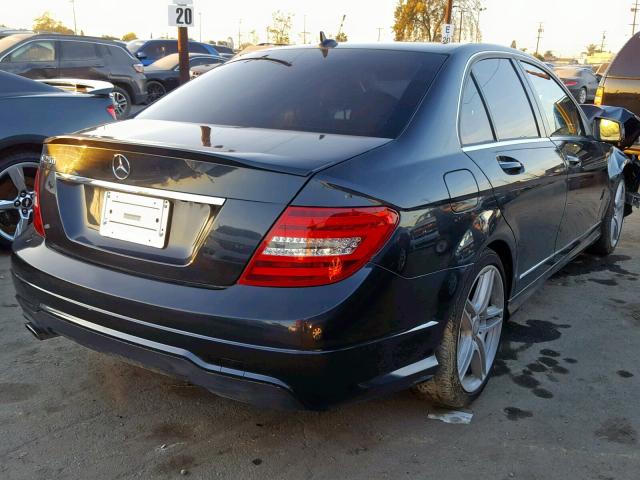 WDDGF4HB1DR254642 - 2013 MERCEDES-BENZ C 250 GRAY photo 4