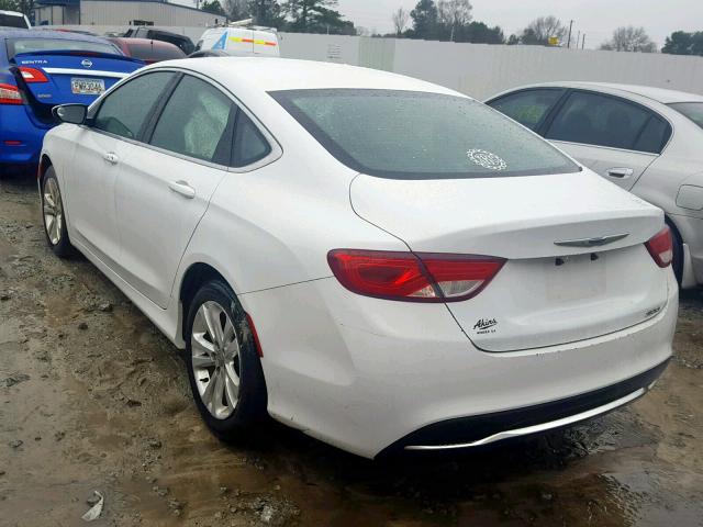 1C3CCCAB3FN685763 - 2015 CHRYSLER 200 LIMITE WHITE photo 3