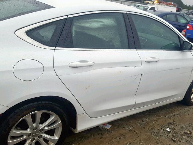 1C3CCCAB3FN685763 - 2015 CHRYSLER 200 LIMITE WHITE photo 9