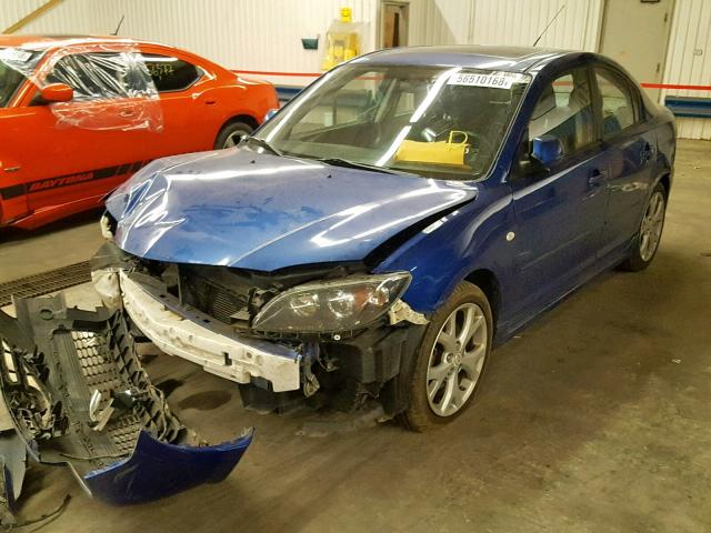 JM1BK323071678778 - 2007 MAZDA 3 S BLUE photo 2