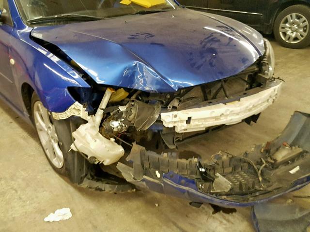 JM1BK323071678778 - 2007 MAZDA 3 S BLUE photo 9