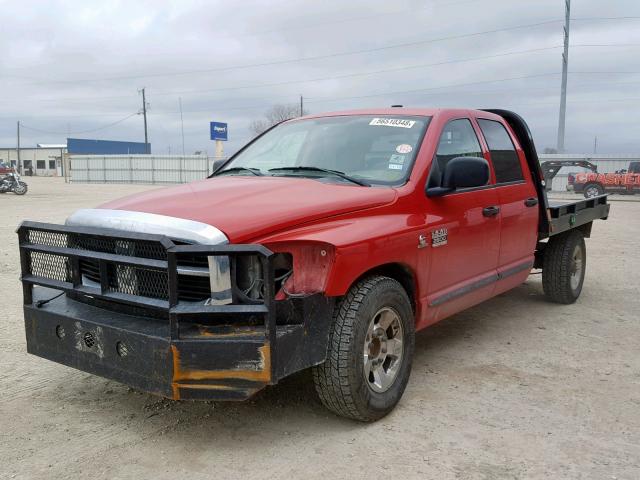 3D7KR28C07G716644 - 2007 DODGE RAM 2500 S RED photo 2