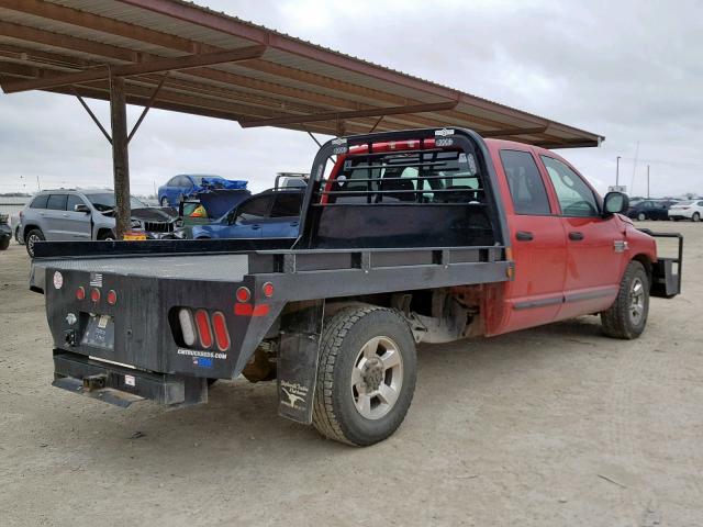 3D7KR28C07G716644 - 2007 DODGE RAM 2500 S RED photo 4