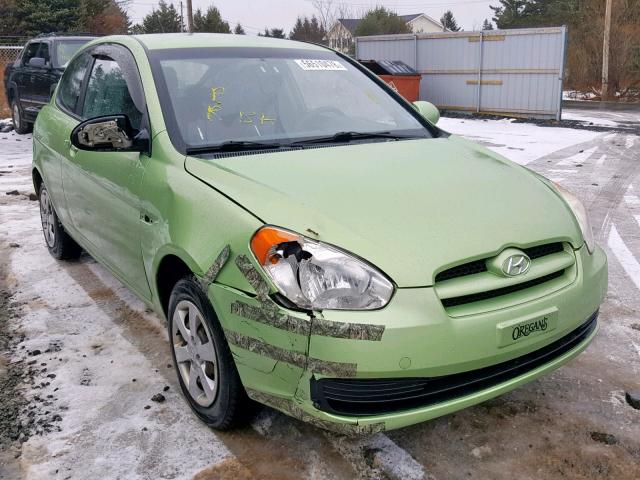 KMHCN35C49U141643 - 2009 HYUNDAI ACCENT SE GREEN photo 1