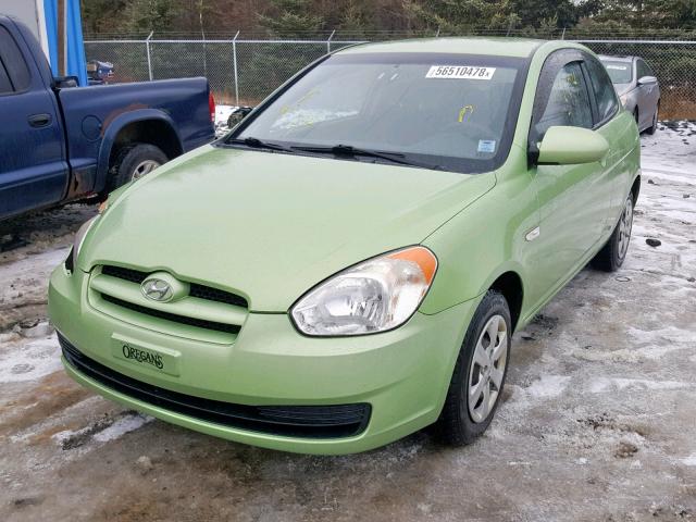 KMHCN35C49U141643 - 2009 HYUNDAI ACCENT SE GREEN photo 2