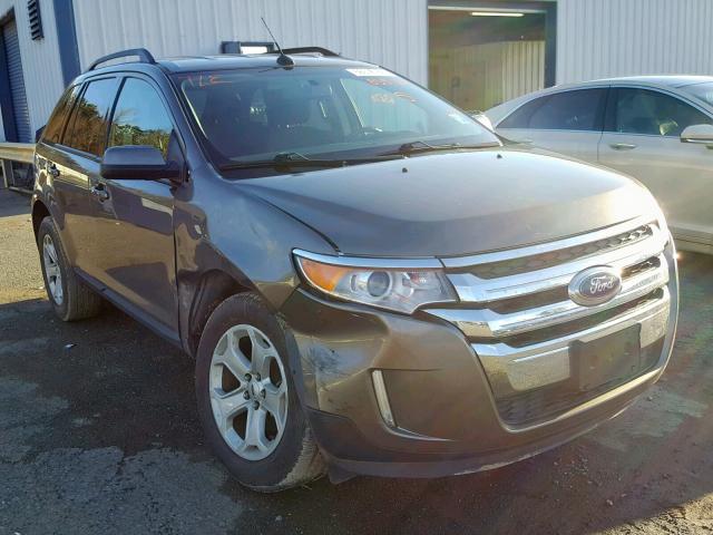 2FMDK3JC1EBB35124 - 2014 FORD EDGE SEL GRAY photo 1