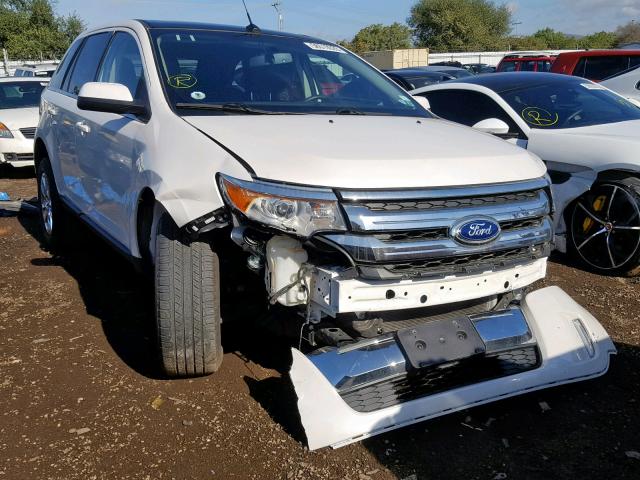 2FMDK3KC8DBA86923 - 2013 FORD EDGE LIMIT WHITE photo 1