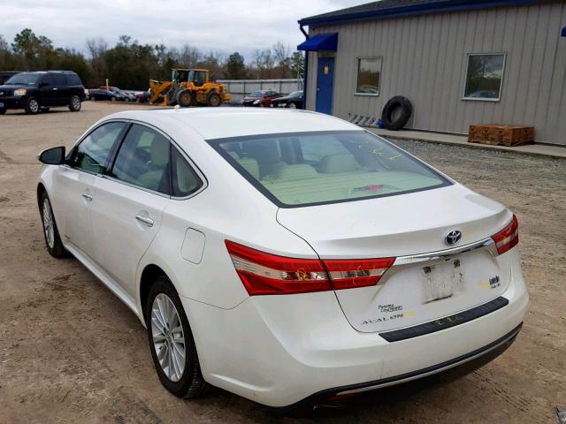 4T1BD1EB5DU016489 - 2013 TOYOTA AVALON HYB WHITE photo 3