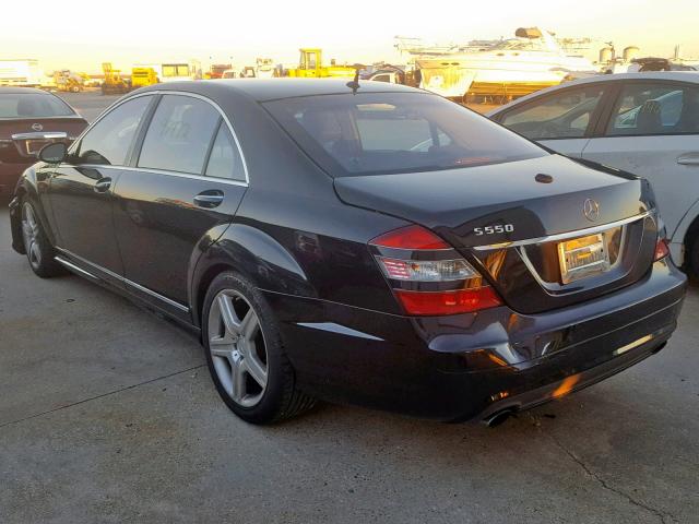 WDDNG71XX7A057998 - 2007 MERCEDES-BENZ S 550 BLACK photo 3