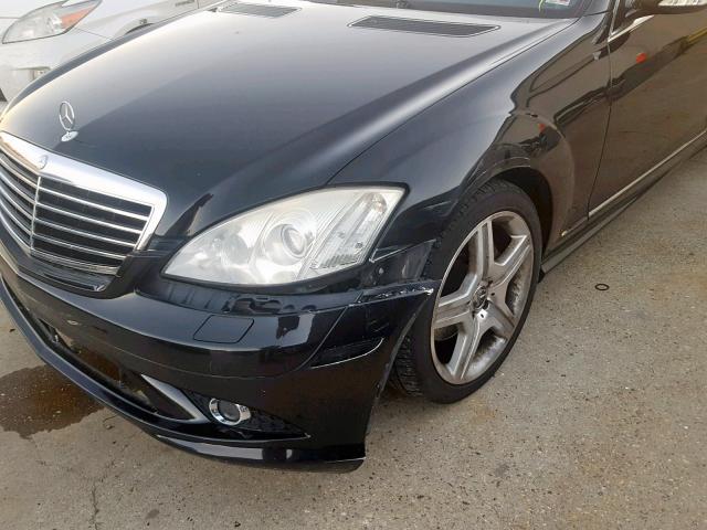 WDDNG71XX7A057998 - 2007 MERCEDES-BENZ S 550 BLACK photo 9