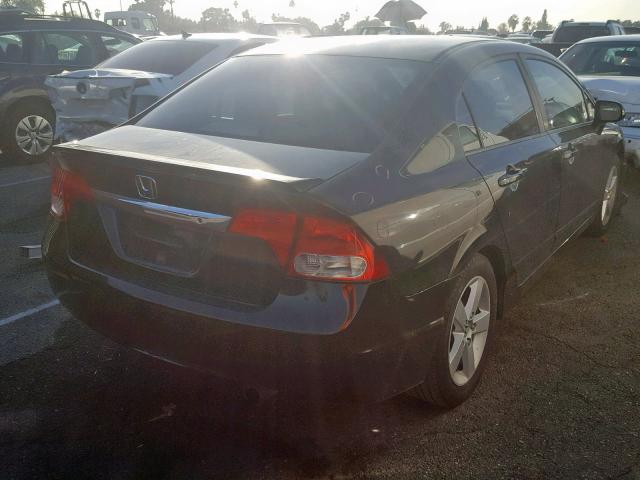 2HGFA16609H312466 - 2009 HONDA CIVIC BLACK photo 4