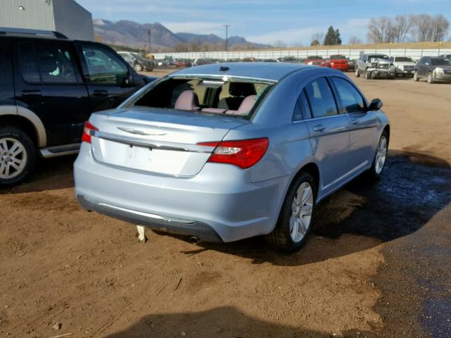 1C3CCBAB1DN671562 - 2013 CHRYSLER 200 LX BLUE photo 4