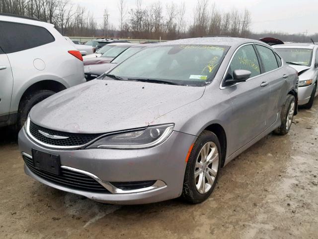 1C3CCCAB4FN745937 - 2015 CHRYSLER 200 LIMITE GRAY photo 2