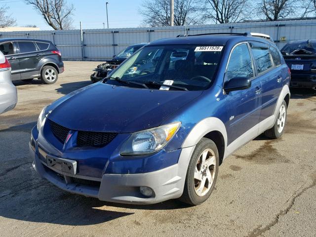 5Y2SL62843Z481568 - 2003 PONTIAC VIBE BLUE photo 2