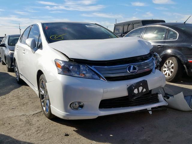 JTHBB1BA9A2009640 - 2010 LEXUS HS 250H WHITE photo 1