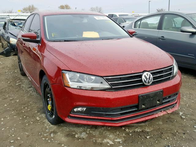 3VWL17AJ5HM395969 - 2017 VOLKSWAGEN JETTA SEL RED photo 1