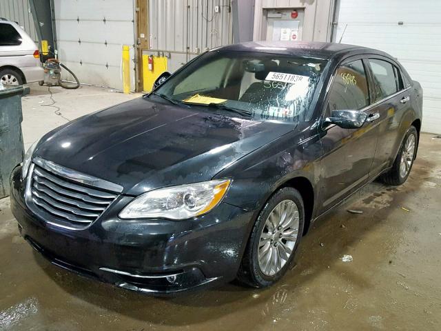 1C3BC2FG6BN516440 - 2011 CHRYSLER 200 LIMITE BLACK photo 2