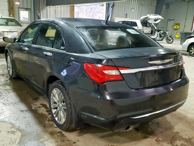 1C3BC2FG6BN516440 - 2011 CHRYSLER 200 LIMITE BLACK photo 3