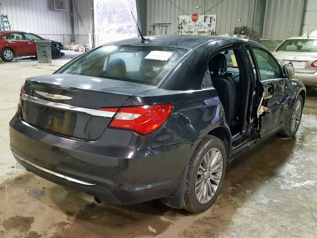 1C3BC2FG6BN516440 - 2011 CHRYSLER 200 LIMITE BLACK photo 4