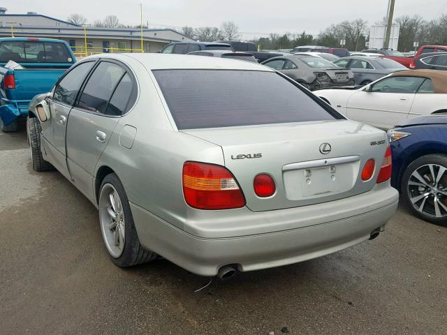 JT8BD68S5Y0100627 - 2000 LEXUS GS 300 SILVER photo 3