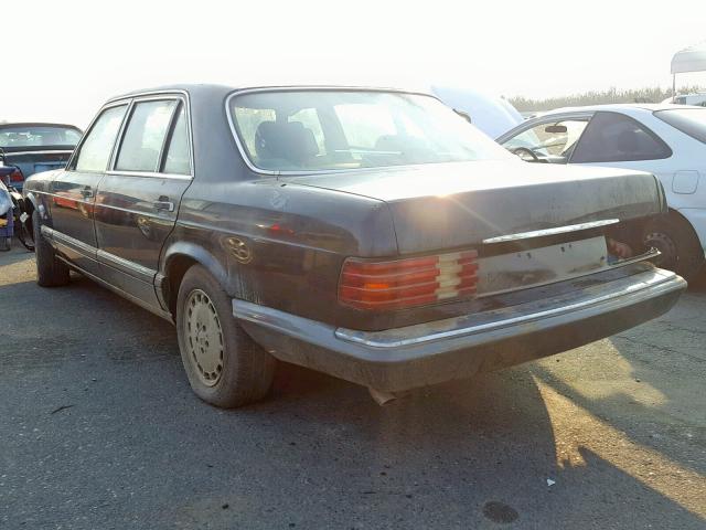 WDBCA35E0MA568750 - 1991 MERCEDES-BENZ 420 SEL BLACK photo 3