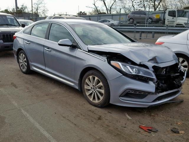 5NPE34AF9FH057848 - 2015 HYUNDAI SONATA SPO BLUE photo 1