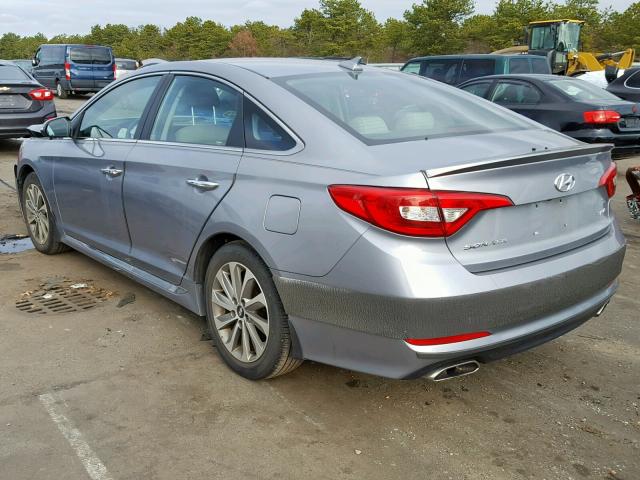 5NPE34AF9FH057848 - 2015 HYUNDAI SONATA SPO BLUE photo 3