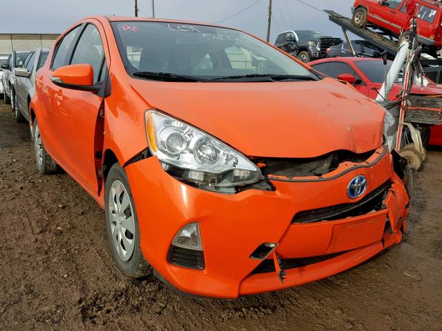 JTDKDTB33E1076691 - 2014 TOYOTA PRIUS C ORANGE photo 1