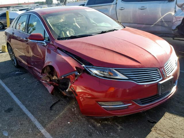 3LN6L2LU4ER800721 - 2014 LINCOLN MKZ HYBRID RED photo 1