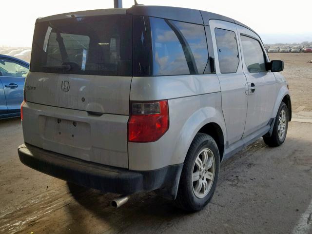 5J6YH28747L003737 - 2007 HONDA ELEMENT EX SILVER photo 4