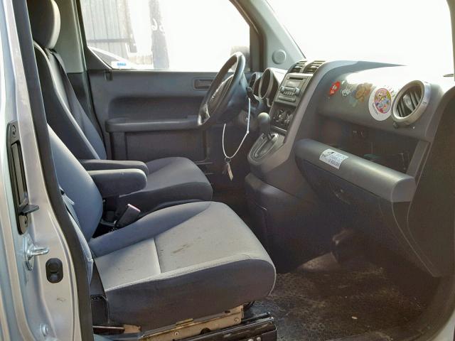 5J6YH28747L003737 - 2007 HONDA ELEMENT EX SILVER photo 5