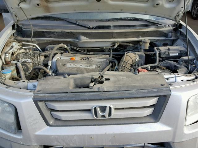 5J6YH28747L003737 - 2007 HONDA ELEMENT EX SILVER photo 7