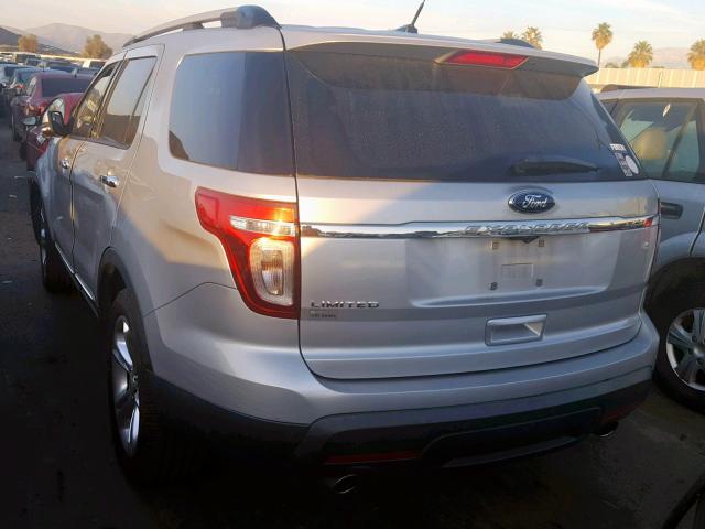 1FM5K7F81EGB90679 - 2014 FORD EXPLORER L SILVER photo 3