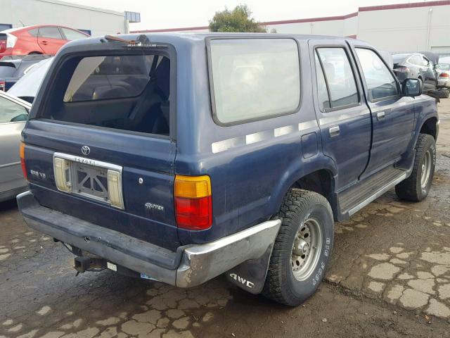 JT3VN39W1N8034719 - 1992 TOYOTA 4RUNNER VN BLUE photo 4