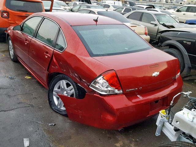 2G1WB5E31E1166259 - 2014 CHEVROLET IMPALA LIM RED photo 3