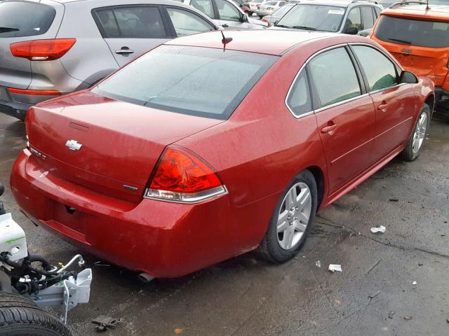 2G1WB5E31E1166259 - 2014 CHEVROLET IMPALA LIM RED photo 4