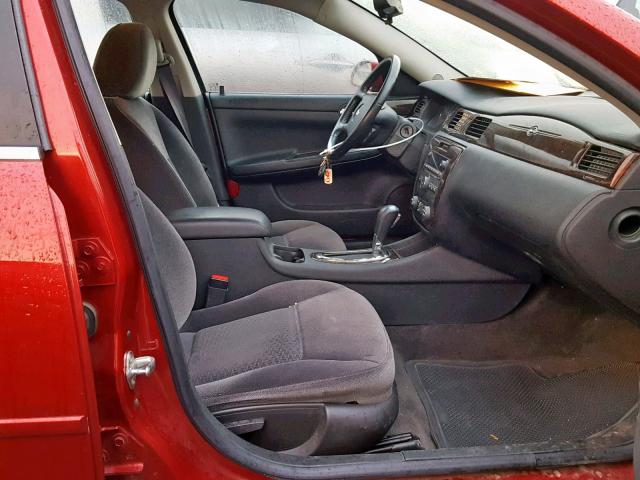 2G1WB5E31E1166259 - 2014 CHEVROLET IMPALA LIM RED photo 5