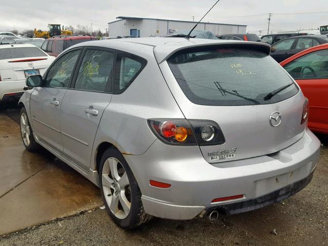 JM1BK343451230974 - 2005 MAZDA 3 HATCHBAC SILVER photo 3