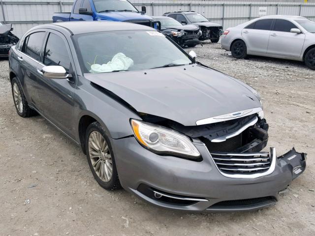 1C3CCBCB0CN175891 - 2012 CHRYSLER 200 LIMITE GRAY photo 1