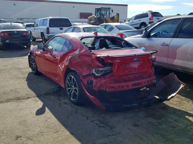 JF1ZCAB18H9603351 - 2017 SUBARU BRZ 2.0 PR RED photo 3