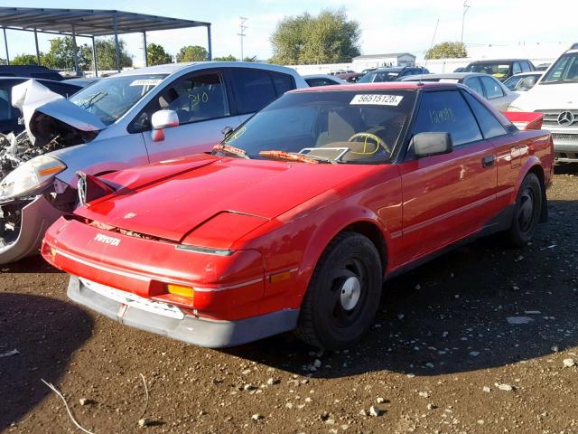 JT2AW15C1J0138734 - 1988 TOYOTA MR2 RED photo 2