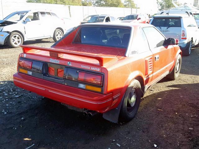 JT2AW15C1J0138734 - 1988 TOYOTA MR2 RED photo 4