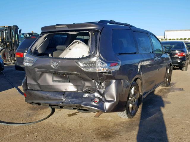 5TDXK3DCXES518863 - 2014 TOYOTA SIENNA SPO GRAY photo 4