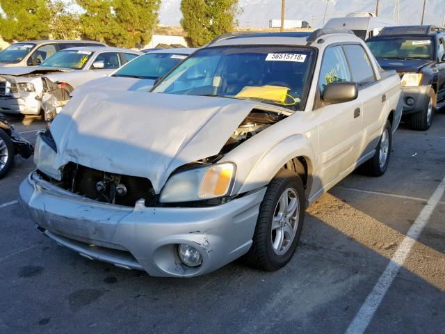 4S4BT62C557101426 - 2005 SUBARU BAJA SPORT SILVER photo 2