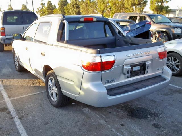 4S4BT62C557101426 - 2005 SUBARU BAJA SPORT SILVER photo 3